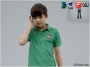 Boy / Child | Casual CBoy0004-HD2-O03P01-S - Ready-Posed 3D Human Model / Male Character (Kids / Children Still)