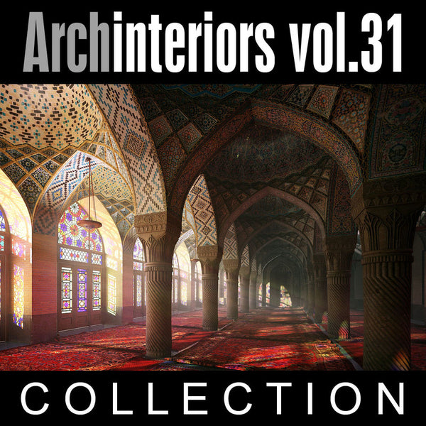 Archinteriors vol. 31 (Evermotion 3D Model Scene Set) - 10 3D Oriental Interior Scenes for 3ds Max with V-Ray