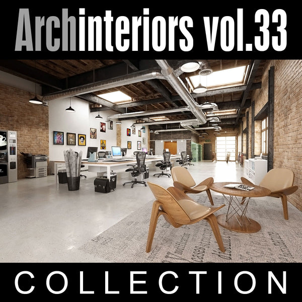 Archinteriors vol. 33  (Evermotion 3D Model Scene Set) - 10 x 3D Interior Scenes for 3ds Max with V-Ray