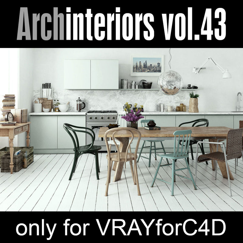 Archinteriors for C4D vol. 43 (Evermotion 3D Model Scene Set)