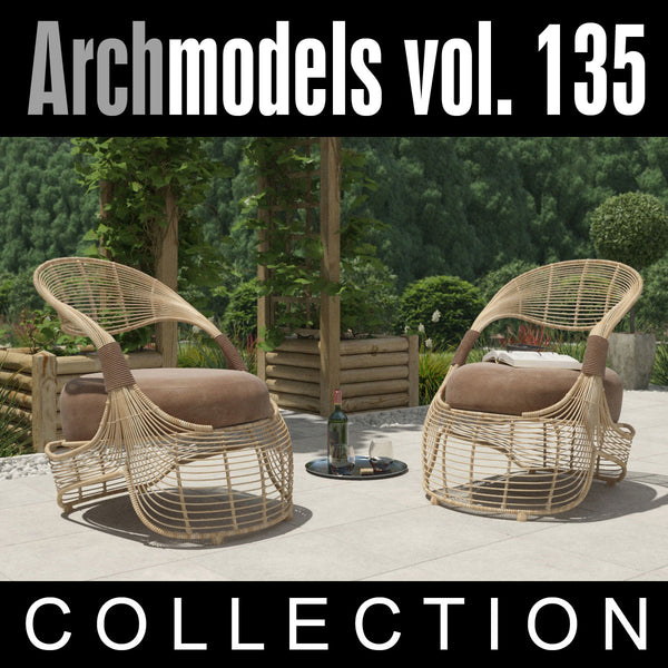 Archmodels vol. 135 (Evermotion 3D Models) - Outdoor Sitting / Furniture