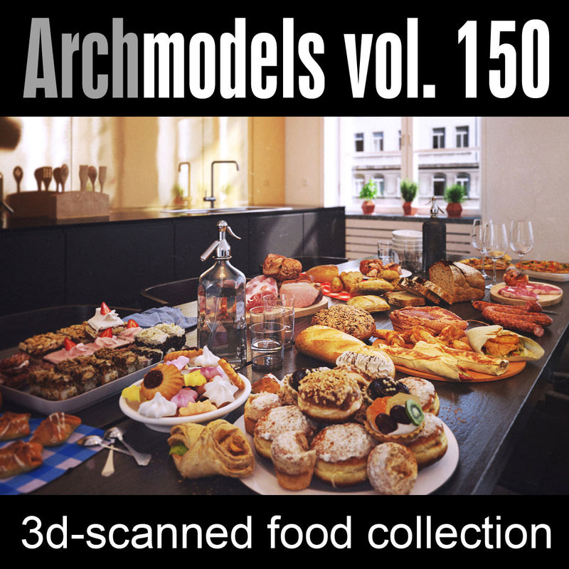 Archmodels vol. 150 (Evermotion 3D Models) - Food & Bakery
