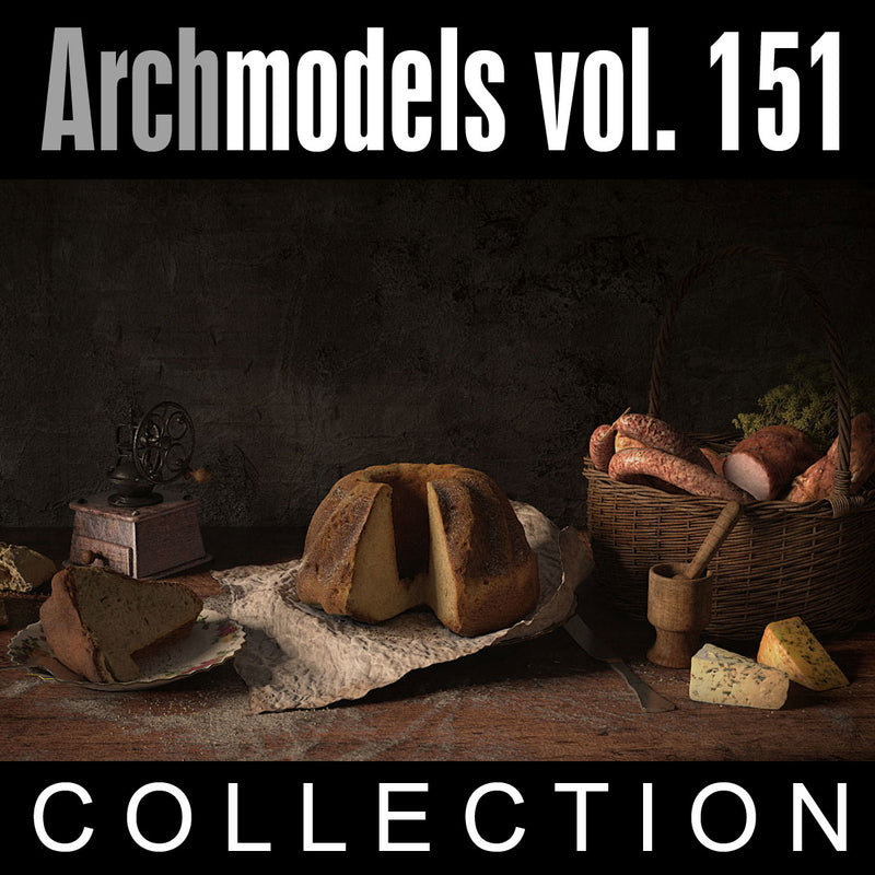 Archmodels vol. 151 (Evermotion 3D Models) - Food & Bakery