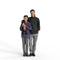 Casual Family | cfam0308hd2o01p01s | Ready-Posed 3D Human Model (Brothers/Boys/Still)