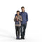 Casual Family | cfam0308hd2o01p01s | Ready-Posed 3D Human Model (Brothers/Boys/Still)