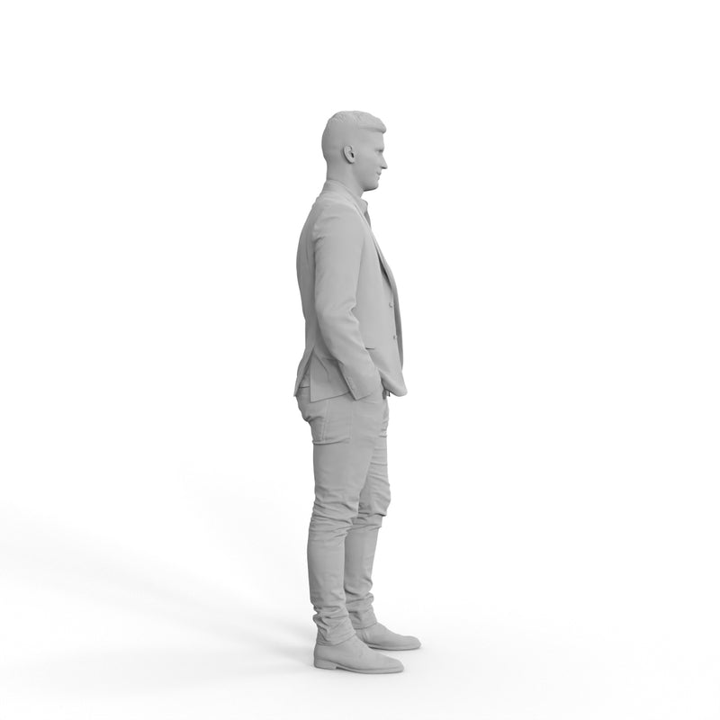 Casual Man | grp0005hd2o01p01s| Ready-Posed 3D Human Model (Man / Still)