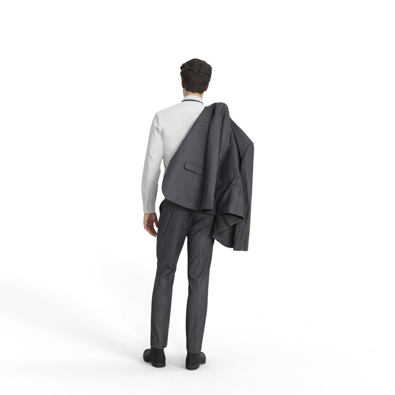 Business Man | grp0002hd2o01p01s | Ready-Posed 3D Human Model (Man / Still)