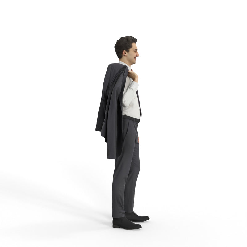 Business Man | grp0002hd2o01p01s | Ready-Posed 3D Human Model (Man / Still)