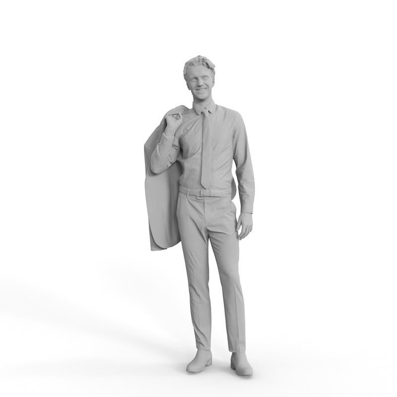 Business Man | grp0002hd2o01p01s | Ready-Posed 3D Human Model (Man / Still)