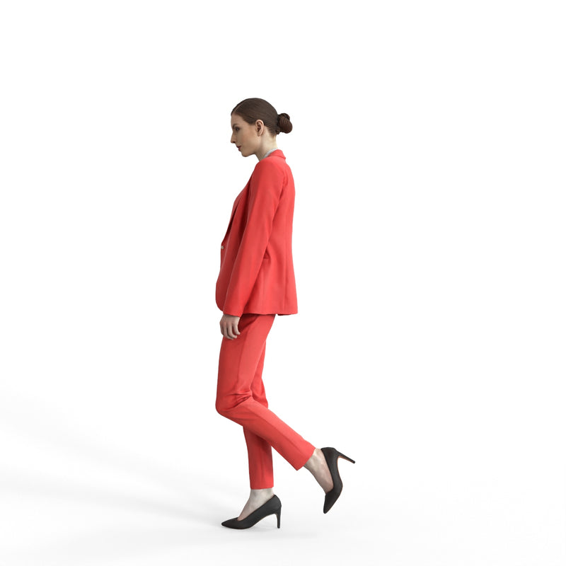 Business Woman | bwom0312hd2o01p01s | Ready-Posed 3D Human Model (Woman / Still)