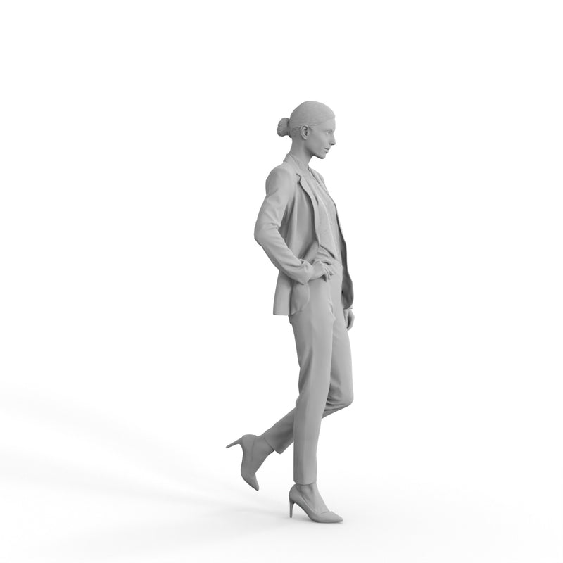Business Woman | bwom0312hd2o01p01s | Ready-Posed 3D Human Model (Woman / Still)