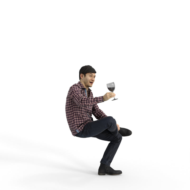 Casual Man | eman0320hd2o01p01s | Ready-Posed 3D Human Model (Man / Still)