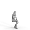 Casual Woman | cwom0328hd2o04p01s | Ready-Posed 3D Human Model (Woman / Still)