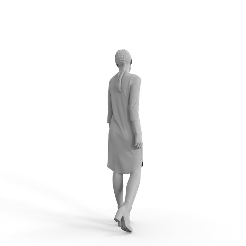 Casual Woman | cwom0328hd2o07p01s | Ready-Posed 3D Human Model (Woman / Still)