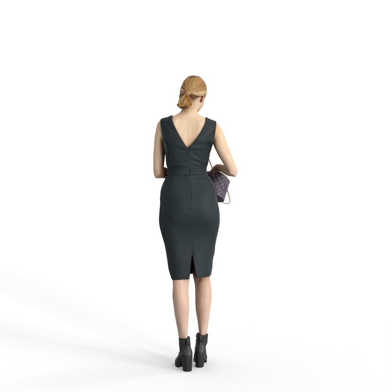 Casual Woman | cwom0333hd2o04p01s | Ready-Posed 3D Human Model (Woman / Still)