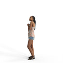 Casual Woman | cwom0339hd2o04p01s | Ready-Posed 3D Human Model (Woman / Still)