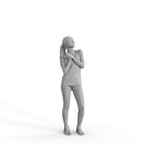 Casual Woman | cwom0339hd2o04p01s | Ready-Posed 3D Human Model (Woman / Still)