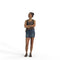 Casual Woman | cwom0343hd2o04p01s | Ready-Posed 3D Human Model (Woman / Still)