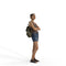 Casual Woman | cwom0343hd2o04p01s | Ready-Posed 3D Human Model (Woman / Still)