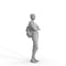 Casual Woman | cwom0343hd2o04p01s | Ready-Posed 3D Human Model (Woman / Still)