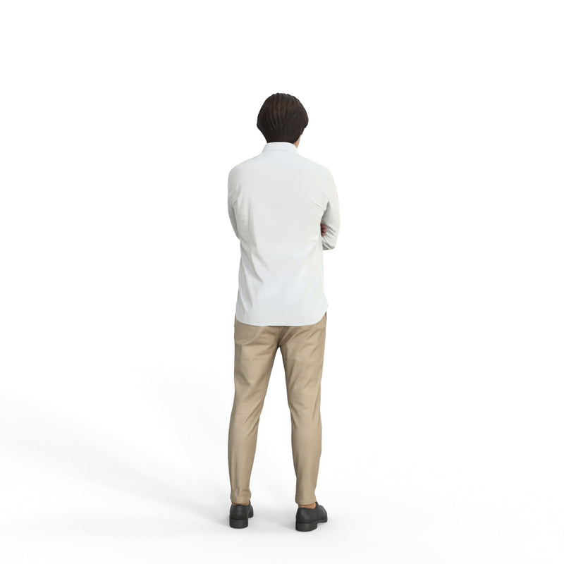 Casual Man | grp0004hd2o01p01s| Ready-Posed 3D Human Model (Man / Still)