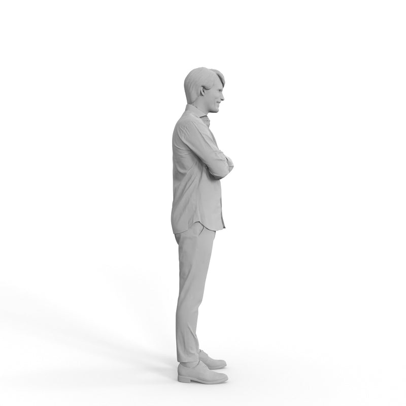 Casual Man | grp0004hd2o01p01s| Ready-Posed 3D Human Model (Man / Still)