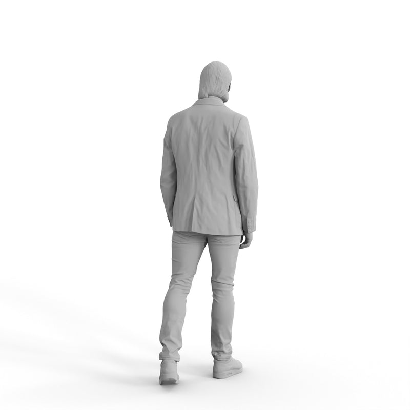 Casual Man | cman0330hd2o05p01s | Ready-Posed 3D Human Model (Man / Still)