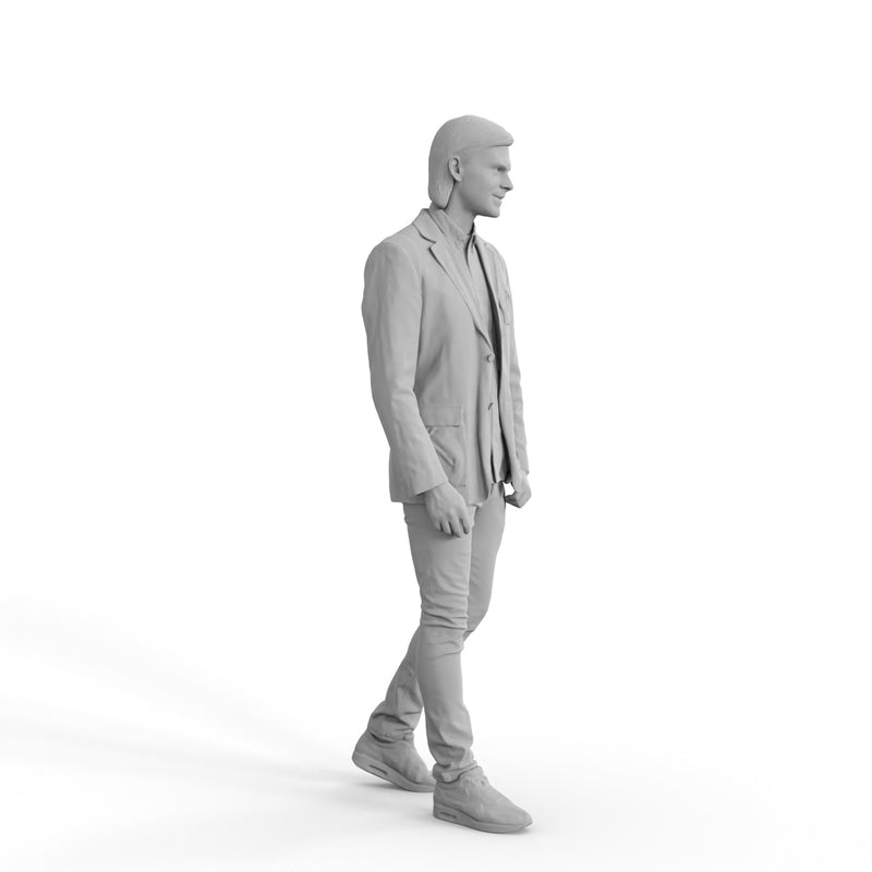 Casual Man | cman0330hd2o05p01s | Ready-Posed 3D Human Model (Man / Still)