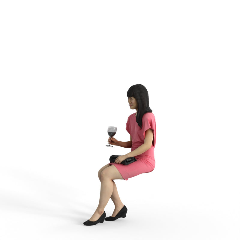 Elegant Woman | ewom0324hd2o01p01s | Ready-Posed 3D Human Model (Woman / Still)