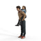 Casual Family | cfam0306hd2o01p01s | Ready-Posed 3D Human Model (Father/Daughter/Family/Still)