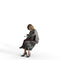 Casual Family | cfam0309hd2o01p01s| Ready-Posed 3D Human Model (Woman/Grandmother/Grandson/Still)