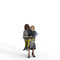 Casual Family | cfam0309hd2o01p01s| Ready-Posed 3D Human Model (Woman/Grandmother/Grandson/Still)