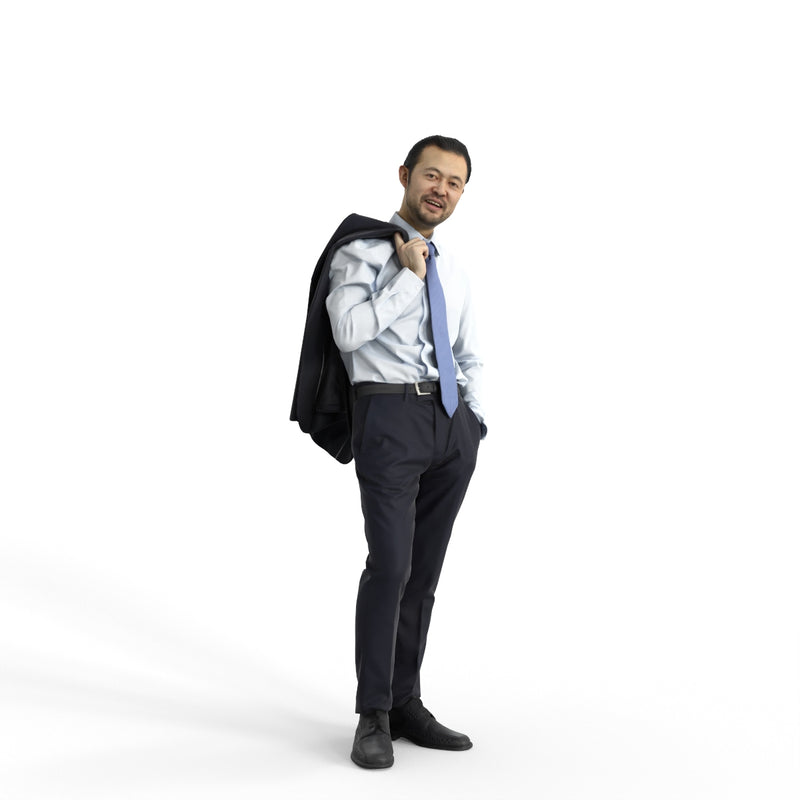 Elegant Man | eman0319hd2o02p02s | Ready-Posed 3D Human Model (Man / Still)