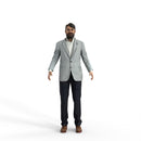 High Quality Rigged 3D Business Casual Man | cman0343m4 |3DS MAX Human