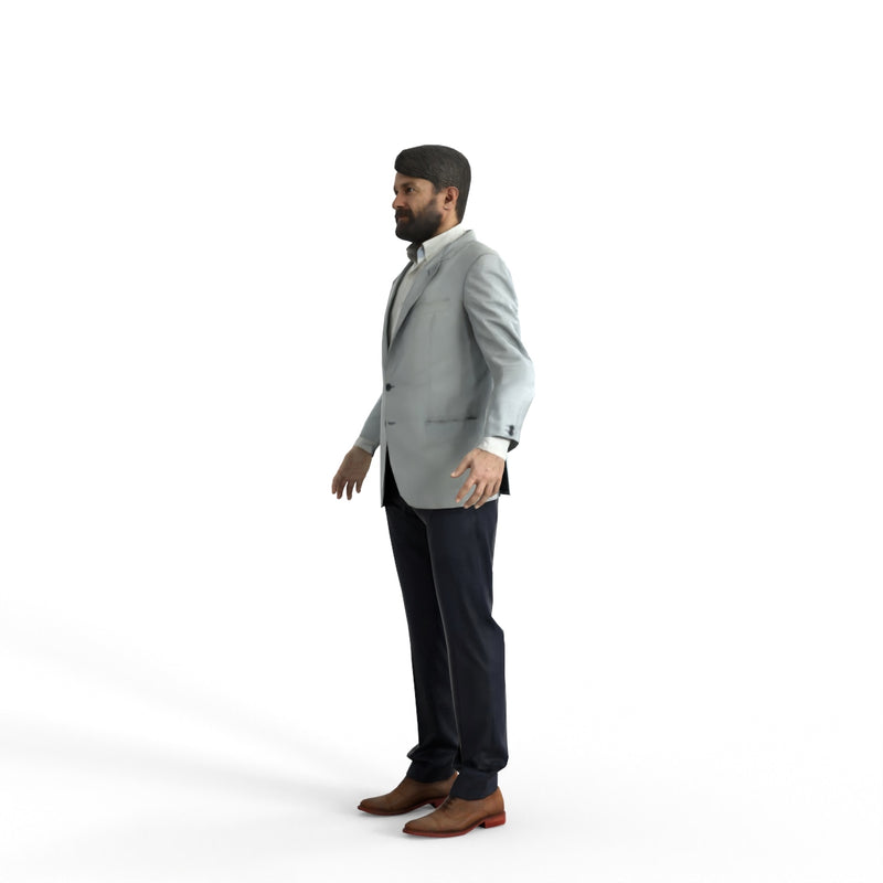 High Quality Rigged 3D Business Casual Man | cman0343m4 |3DS MAX Human