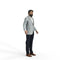 High Quality Rigged 3D Business Casual Man | cman0343m4 |3DS MAX Human