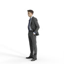 Business Man | bman0312hd2o03p02s | Ready-Posed 3D Human Model (Man / Still)