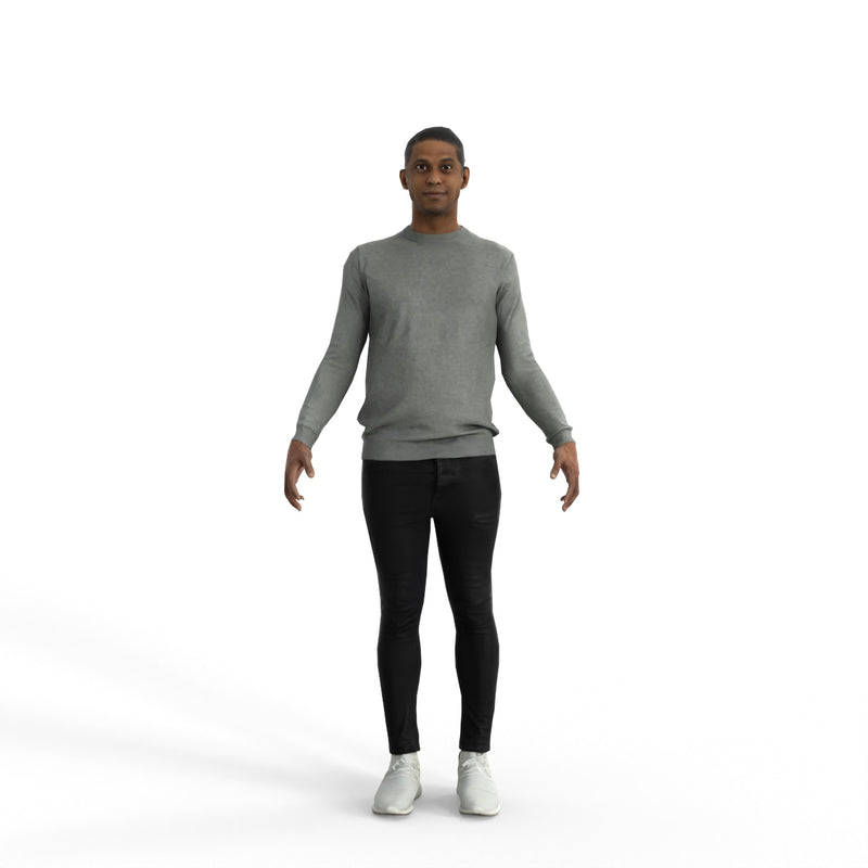 High Quality Rigged 3D Casual Man | cman0334m4 | MAX Human