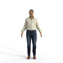 High Quality Rigged 3D Casual Man | cman0341m4 | MAX Human