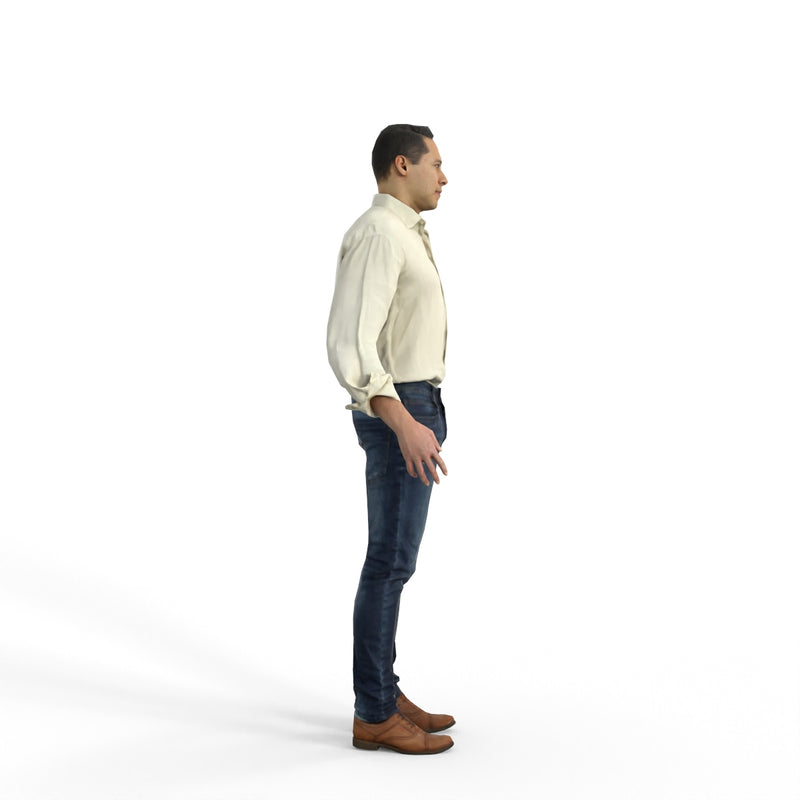 High Quality Rigged 3D Casual Man | cman0341m4 | MAX Human
