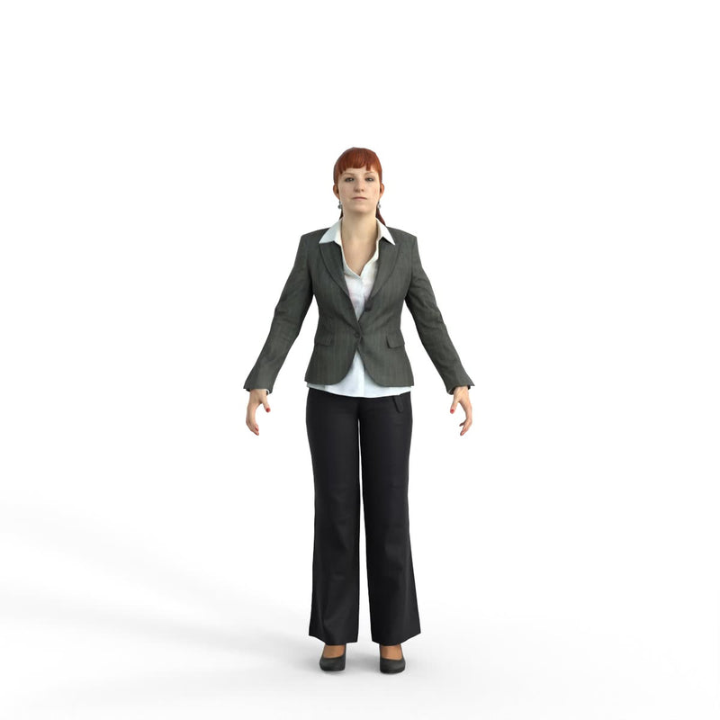 High Quality Rigged 3D Business Woman | bwom0329m4 | 3DS MAX Human