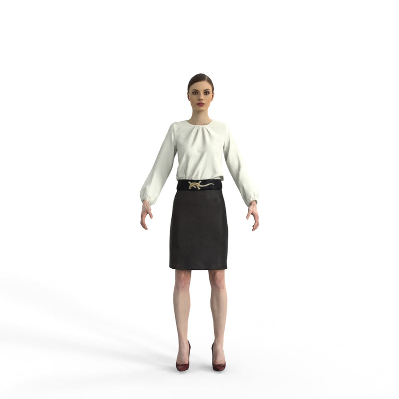 High Quality Rigged 3D Business Woman | ewom0312m4 | 3DS MAX Human