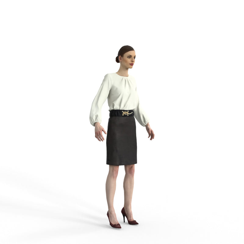 High Quality Rigged 3D Business Woman | ewom0312m4 | 3DS MAX Human
