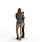 Casual Family | cfam0303hd2o01p01s | Ready-Posed 3D Human Model (Woman/Mom/Son/Still)