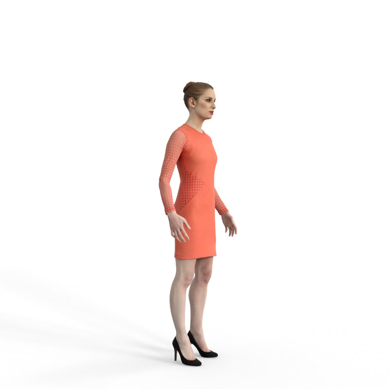 High Quality Rigged 3D Business Woman | ewom0316m4 | 3DS MAX Human