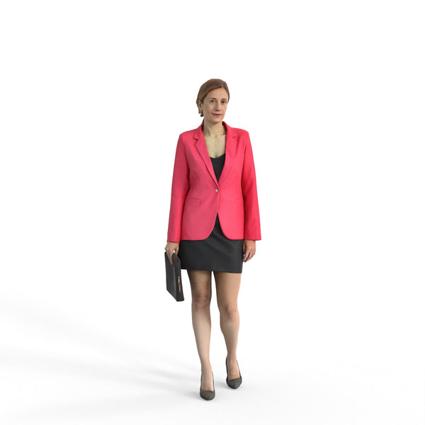 Business Woman | bwom0313hd2o01p01s | Ready-Posed 3D Human Model (Woman / Still)