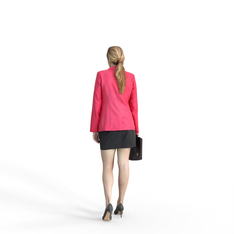 Business Woman | bwom0313hd2o01p01s | Ready-Posed 3D Human Model (Woman / Still)