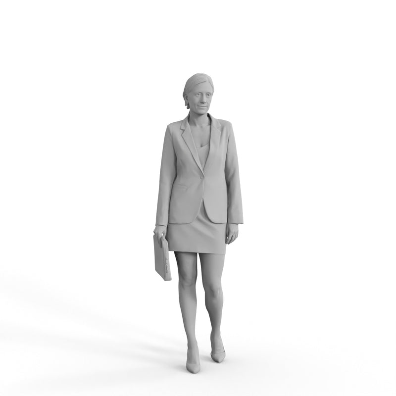Business Woman | bwom0313hd2o01p01s | Ready-Posed 3D Human Model (Woman / Still)