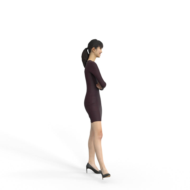 Business Woman | grp0006hd2o01p01s | Ready-Posed 3D Human Model (Woman / Still)