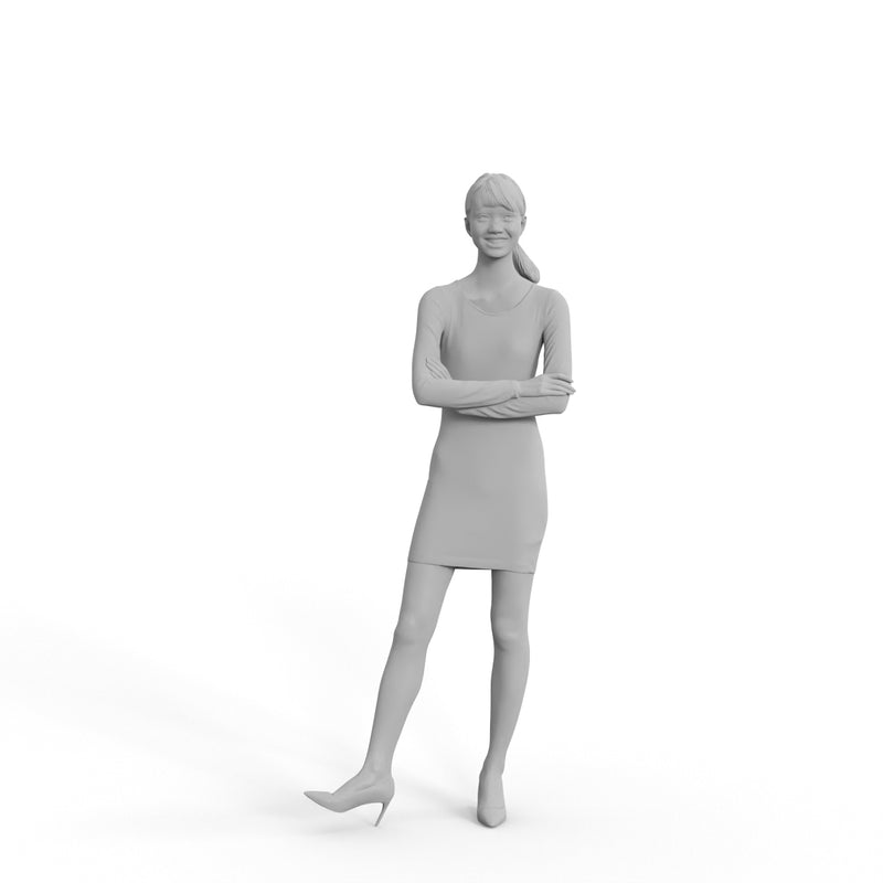 Business Woman | grp0006hd2o01p01s | Ready-Posed 3D Human Model (Woman / Still)